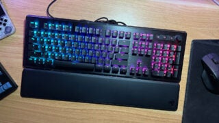 The Roccat Vulcan II keyboard.